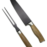 Stainless Steel BBQ knife and fork set