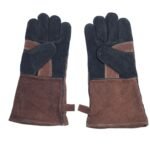 BBQ heat-resistant gloves leather