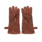 BBQ heat-resistant gloves leather 3