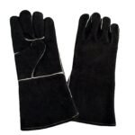 BBQ heat-resistant gloves leather 2