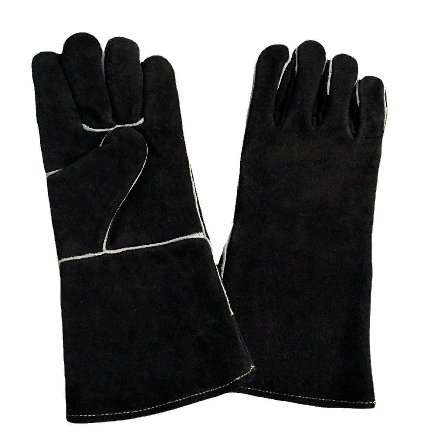 1-3 BBQ heat-resistant gloves leather 2 - 图片 1