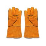 BBQ heat-resistant gloves leather 4