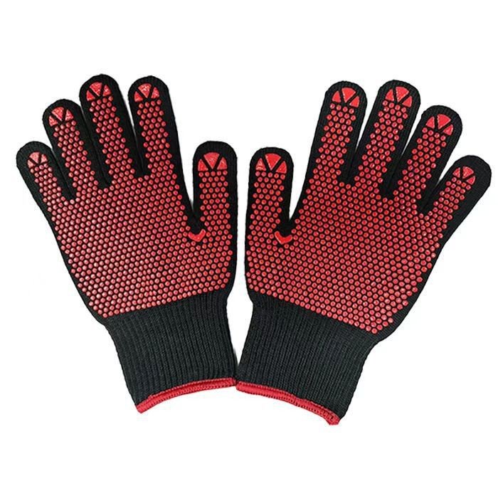 1-8 BBQ heat-resistant gloves 3 - 图片 1