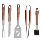 Stainless Steel BBQ tool set PP handle plastic 3