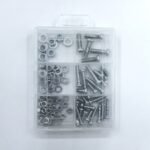 Bolt, nut and gasket sets in PP box