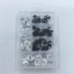 Round Cable Clips Flat Nail Clip Cable Plastic Clips