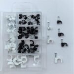 Round Cable Clips Flat Nail Clip Cable Plastic Clips - 图片 2