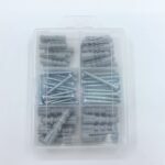 Expansion Tube Carbon Steel Screw Set  Expansion Pipe Wall Anchors Plastic Wall Plug Self Tapping Screws Set 2